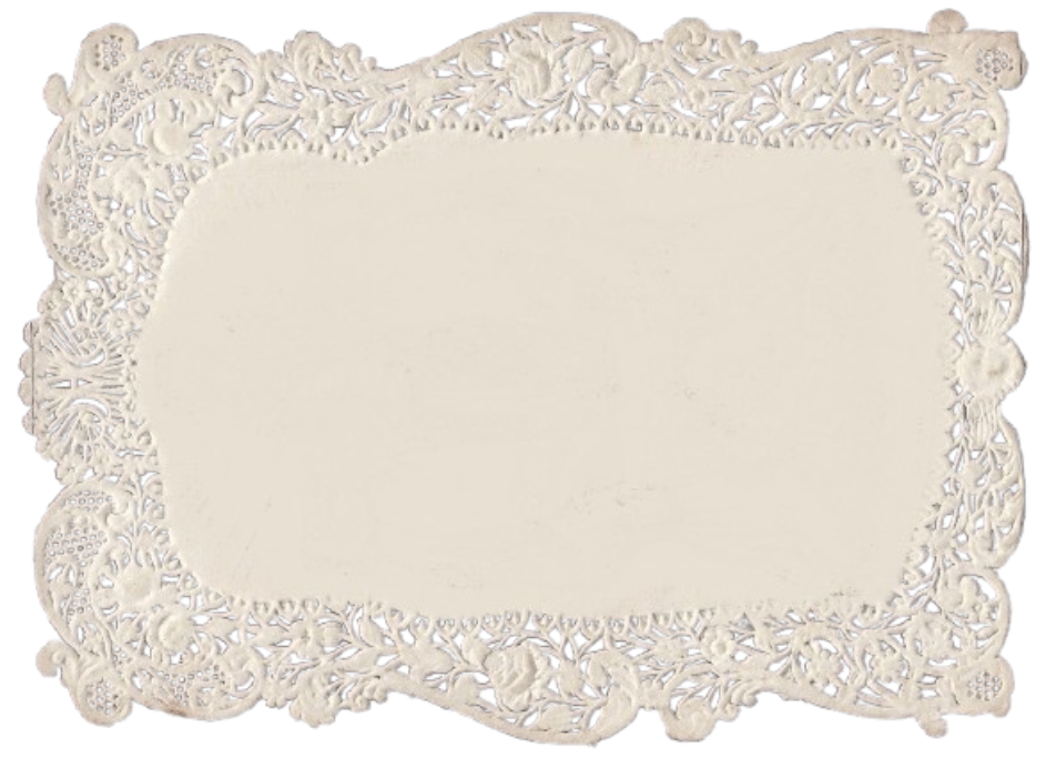 Rectangle lace doily